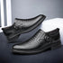 Men's Casual Leather Shoes Comfortable Slip-On Design for Business and Everyday Wear